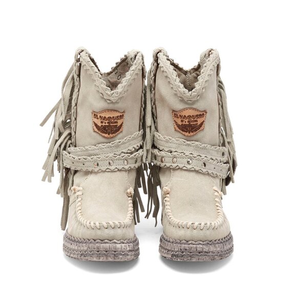 EL VAQUERO Arya Silverstone Ghost Wedge Moccasin Boots - Picture 4 of 16